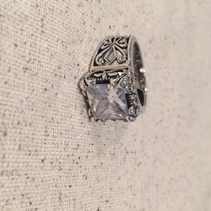 Silpada Sterling Silver CZ Uptown Ring Size 8